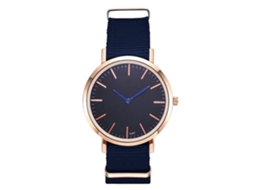 Reloj Quartz Zhoulianfa K087-me1 Azul Para Caballero Y Dama Con Correa De Nylon