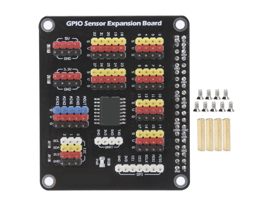 Placa De Expansão Ad Da Para Raspberry Pi 4b 3b Conversão Digital-analógica Detecção De Tensão