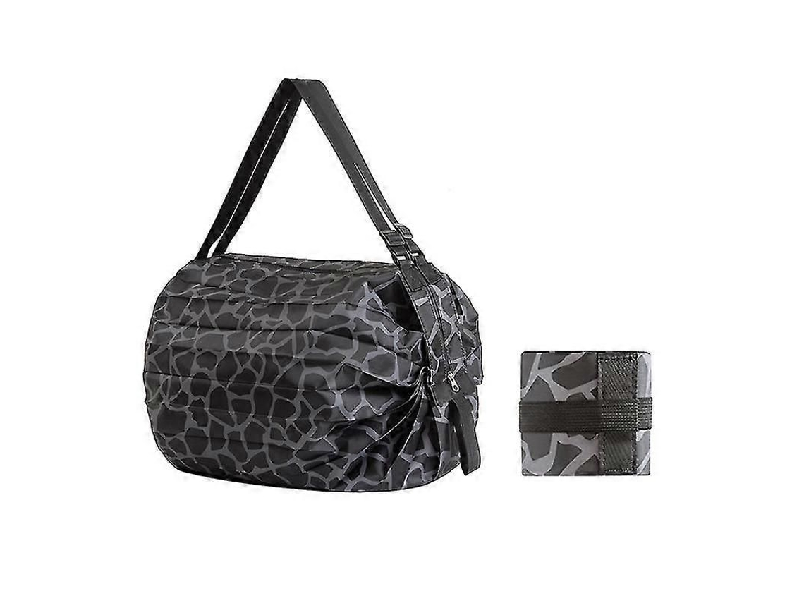 Sacola de Compras Dobrável Grande, Ecológica, Reutilizável, Portátil, para Viagens, Supermercado, Bol Sa Ombro Única, Bolsa Bolso GOKOCO