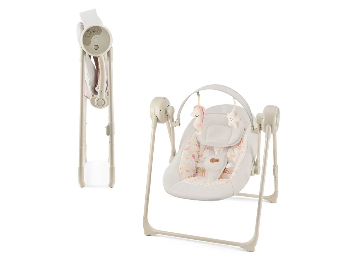 Espreguiçadeira-baloiço Kinderkraft Swingee (58 X 55 X 70 Cm - Bege)