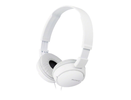 Auscultadores com fio SONY MDRZX110 em Branco — Com fio