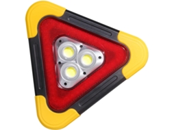 Triângulo De Segurança Led Grande Mikikit, Abs Vermelho Refletivo, Luz De Advertência Emergência Portátil Para Carros E
