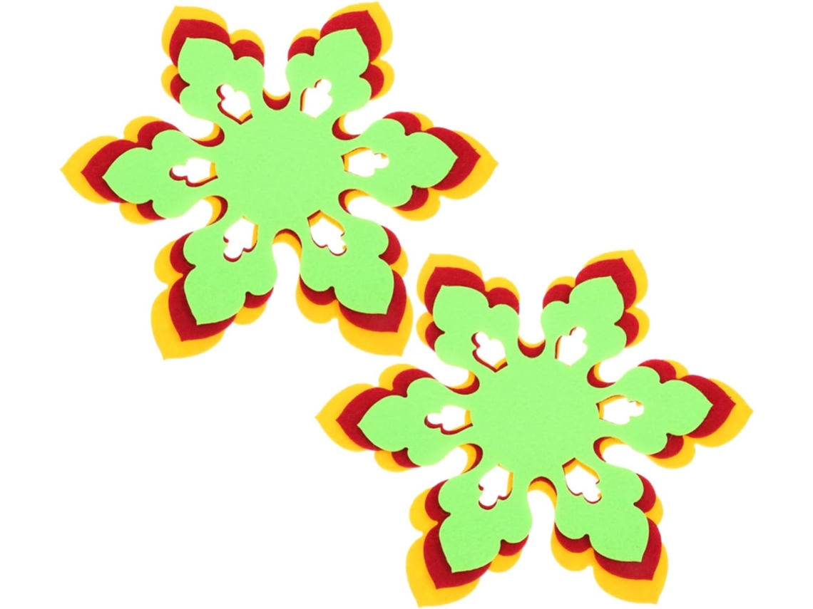 Conjunto De 6 Jogos Americanos Antiderrapantes Em Formato Flor Para Panelas E Xícaras, Decoração Mesa Jantar Cozinha, Vayotoy
