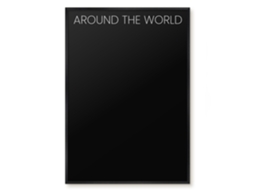 Magnetic Glass Board Around The World For The Hall Espelharte (70x100 Cm)