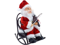 Decorações Animadas De Papai Noel Para Festa Em Casa, Em Posição Sentada |