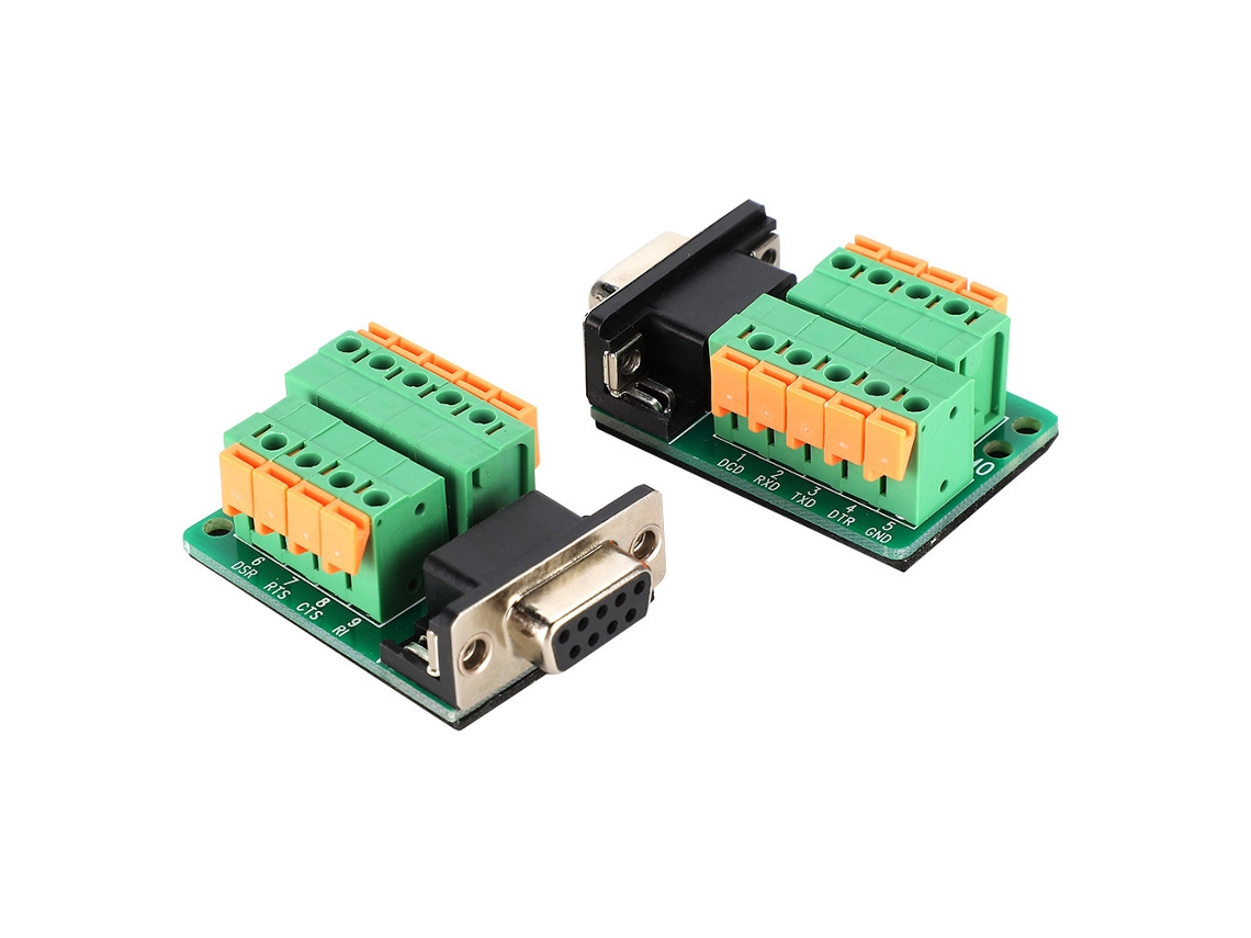 Laxiscreed Adaptador Socket Db9 Fêmea - Conector Rs232 E Breakout Board