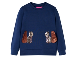 Sweatshirt Para Criança Azul-marinho 104