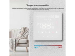 Termostato Inteligente Tuya Wifi Para Aquecimento De Piso Radiante Com Controlador De Temperatura E Alerta Remoto Por Aplicativo.
