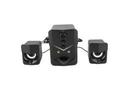Aetheria alto falante para Computador com Subwoofer Integrado, Conexão Usb e Bluetooth, Preto