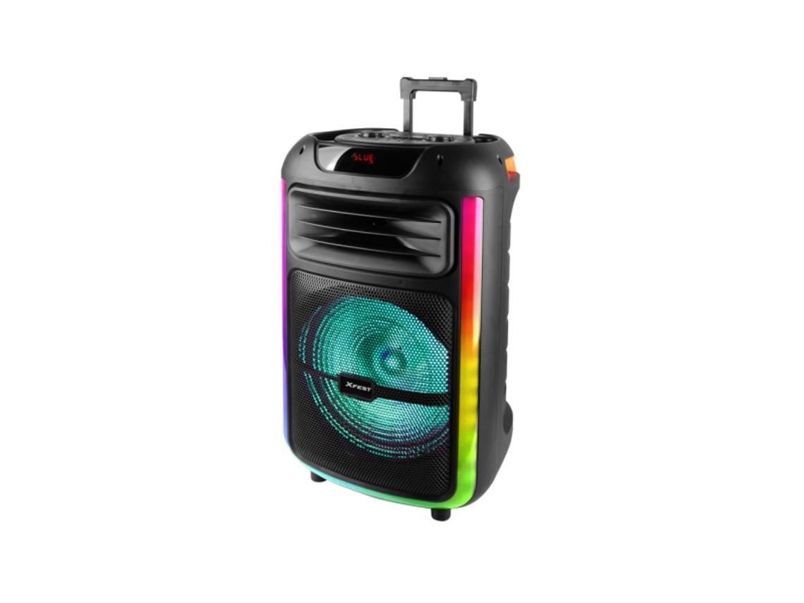 Alto-falante Karaokê Trevi Xf 1400 Kb 100w Amplificador Spkrawtrolley