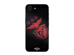 Capa Maniacase Para Iphone 16e Slb Benfica Com Fundo Preto