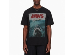 Rockinstone Jaws Movie Wiggly Black Adult T-shirt Size:l