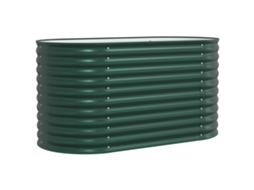 Conjunto 1 Vaso De Metal Vidaxl Verde Aço (160 X 80 X 81 Cm)