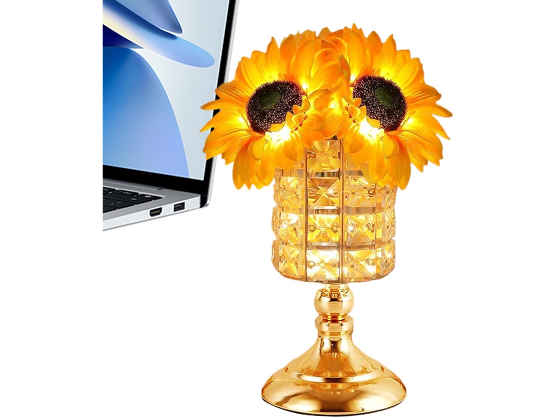Luminária Noturna Floral Genérica - Lanterna Decorativa Em 3 Cores Para Escritório