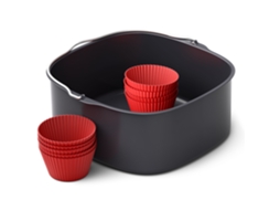 Acessório Para Fritadeira Philips Kit De Pastelaria E Formas De Muffin De Silicone Para Airfryer Xxl Hd9957/00