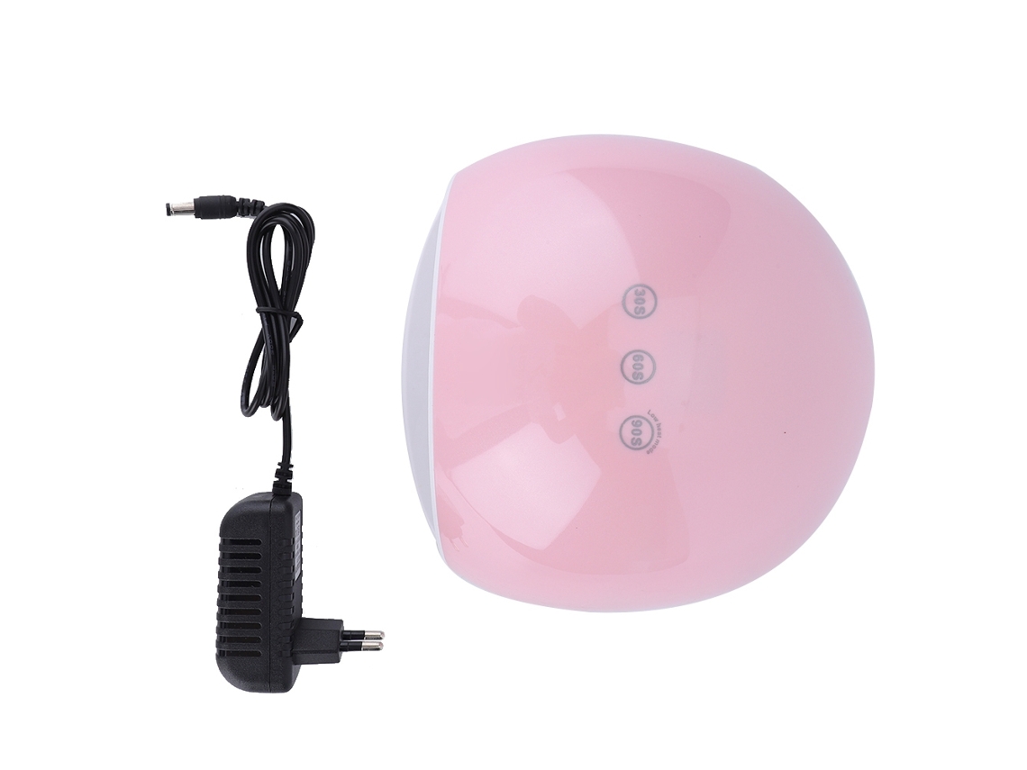 Lâmpada De Unhas Uv Led 75w De Secagem Rápida Com Sensor Inteligente Para Manicure Rosa