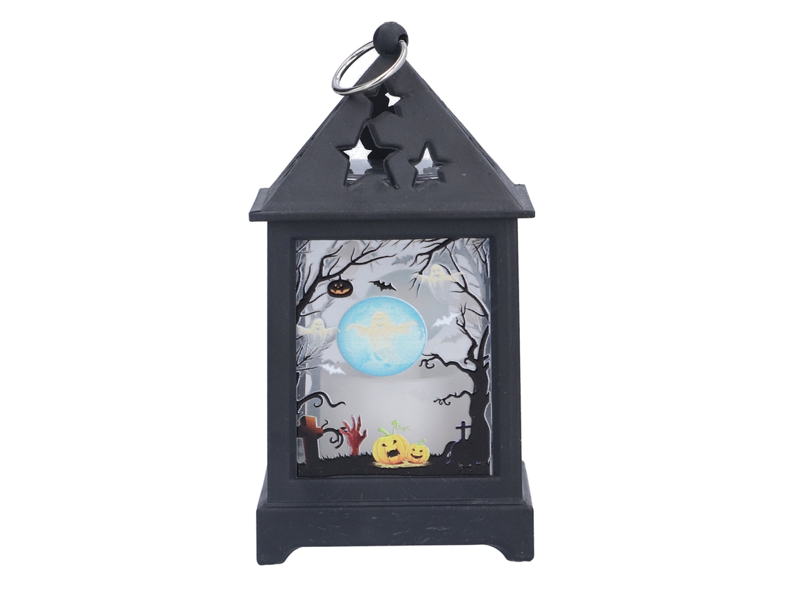 Lanterna de Halloween com led, luminária noturna, decorativa, para festa | S/MARCA
