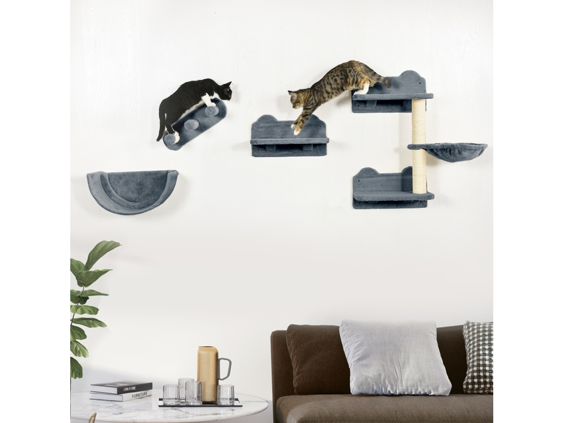 Conjunto Parede 4 Peças Escada Rede Plataforma 5kg