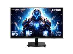 Monitor de Jogos TITAN ARMY P27Gr 27-Inch Ecrã Ips Rápido 2560X1440 16:9 180Hz Taxa de Atualização 1Ms Gtg 99% Srgb Hdr10