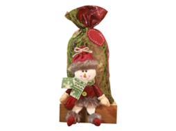 Sacola De Presente De Natal Laxiscreed Para Candy E Decoração Festiva Snowman S