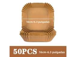 (50 Unidades, 16 Cm Quadrados) Tapetes Descartáveis Para Fritadeira A Ar, Antiaderentes E Ecológicos.