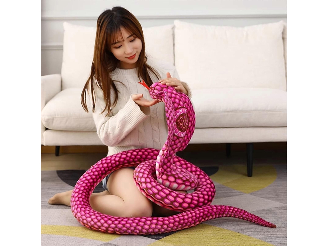 Cobra de Pelúcia Grande 2026, Brinquedo de Pelúcia em Formato de Cobra, Ideal para Abraçar, Auxiliar no Sono e Aliviar a Ansiedade TAISHENGDA