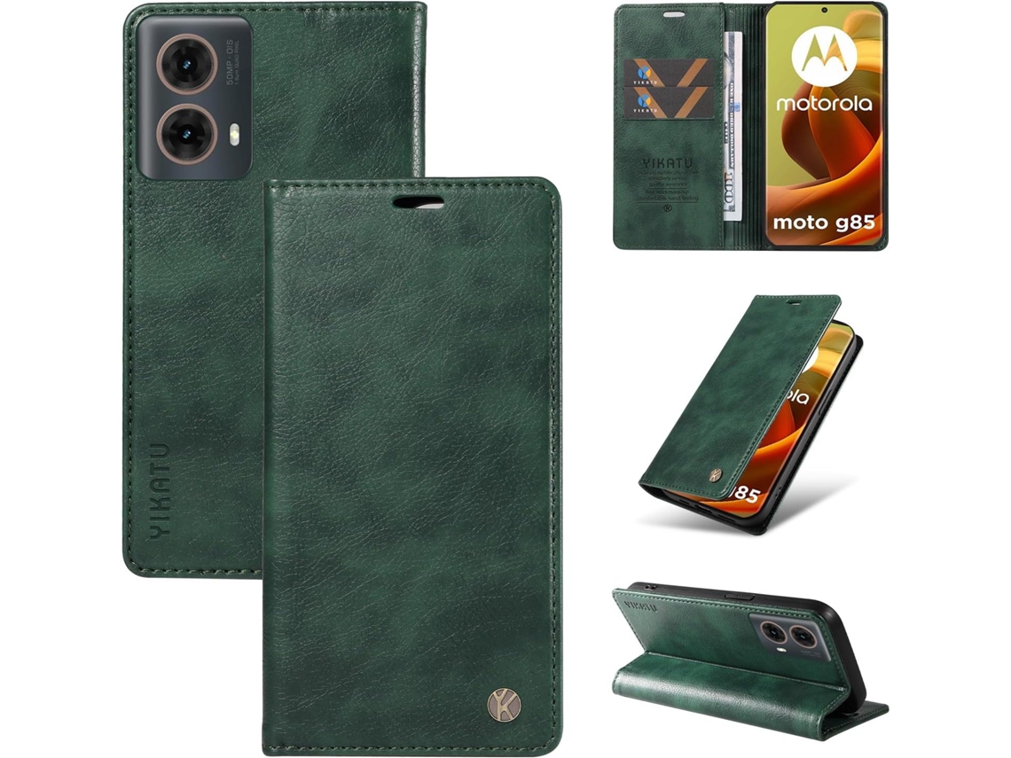 Capa Para Motorola Moto G85 5g, Capa Carteira Em Couro Pu Resistente A Impactos, Capa Dobrável Flip Resistente A