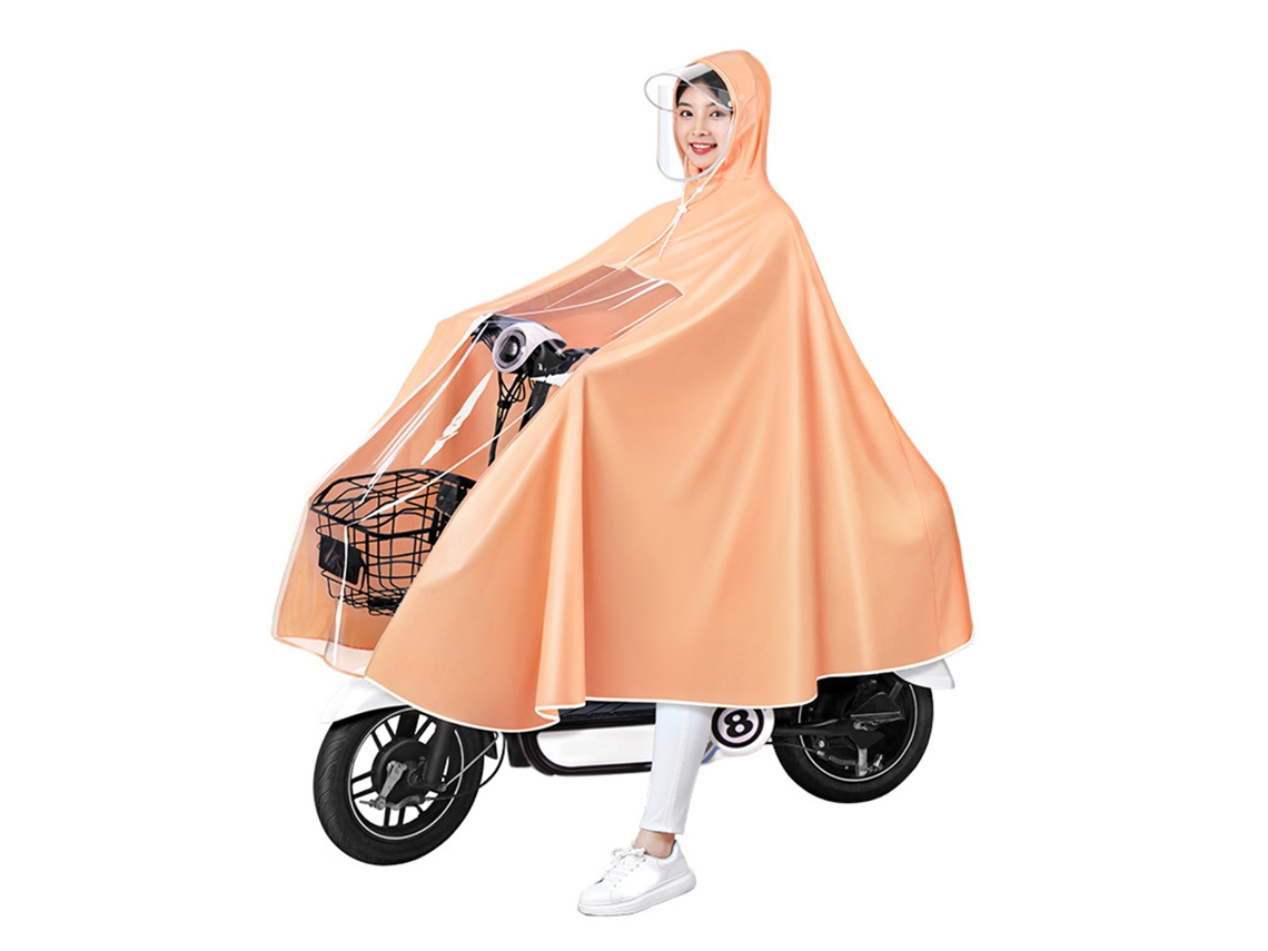 Poncho de Chuva Reutilizável para Scooter Elétrico e Bicicleta Adulto