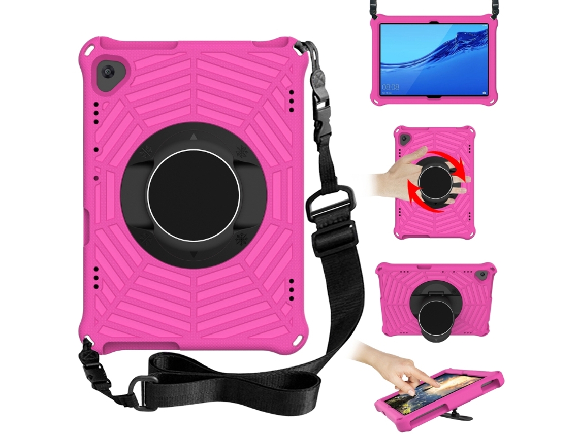 Capa Eva Padrão Aranha‑rei Halinuia Com Alça E Suporte De Ombro Ajustável Para Huawei Mediapad T5