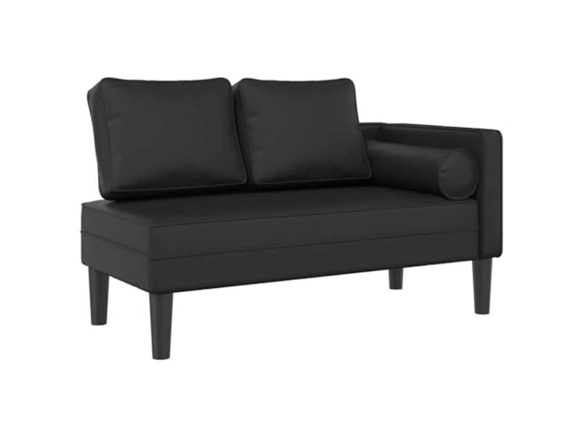 Chaise Lounge, Chaise Lounges Vidaxl Preto Couro Artificial