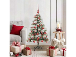 Vidaxl Árvore De Natal Artificial Verde E Branco 120 Cm