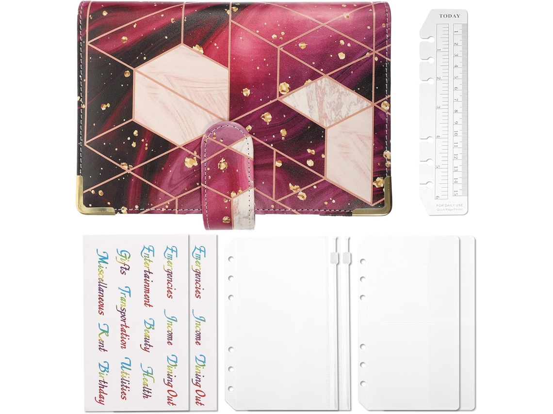 Caderno Sewroro Com Estampa De Mármore, Bloco De Notas Para Orçamento E Planejamento Financeiro, Ideal Para Uso Diário