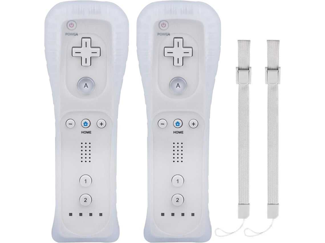 Controle Remoto Wii com Capa de Silicone Pacote com 2 Jun AQUAFORGE