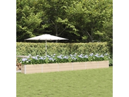 Vidaxl Floreira Ivory 580 X 50 X 45 Cm Aço Galvanizado