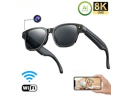 Smartglasses Com Câmera De 8 Mp, Tradução De Bate-papo Por Ia, Reconhecimento De Fotos E Chamadas Bluetooth (preto)