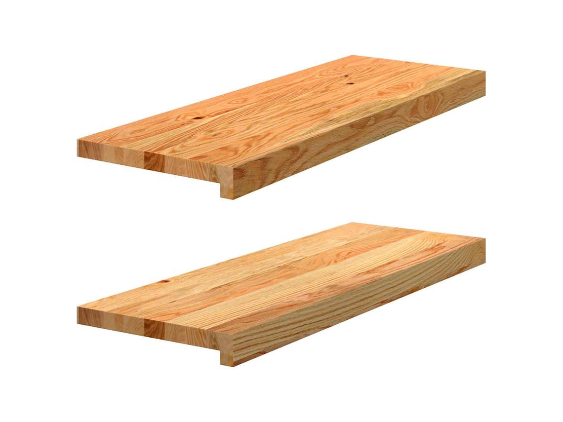 Vidaxl Soleiras Da Janela 2 Pcs 70x30x2 Cm Carvalho Castanho-claro