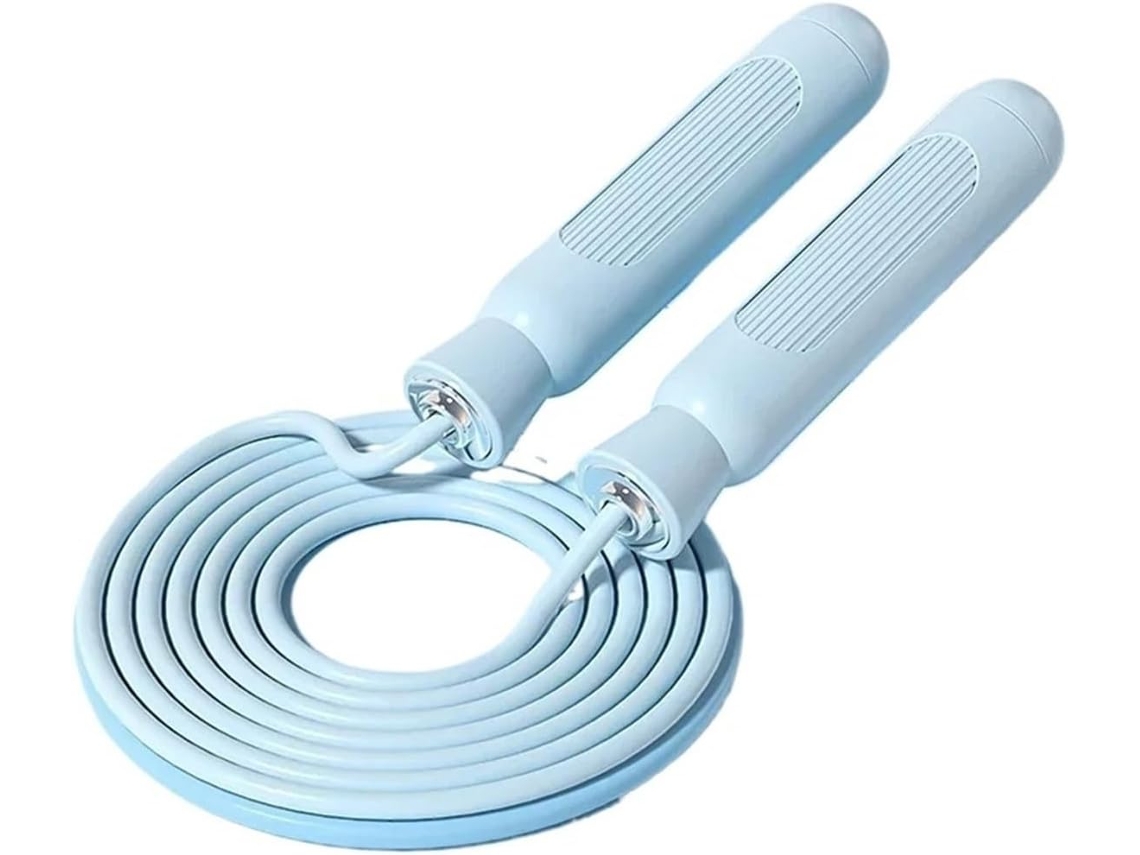 Corda De Pular Ajustável Para Homens Com Rolamentos Esferas Academia Em Casa E Exercícios Cardiovasculares Azul