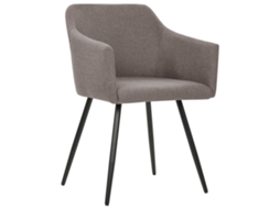 Maison Exclusive - Cadeiras De Jantar 4 Pcs Tecido Cinzento-acastanhado