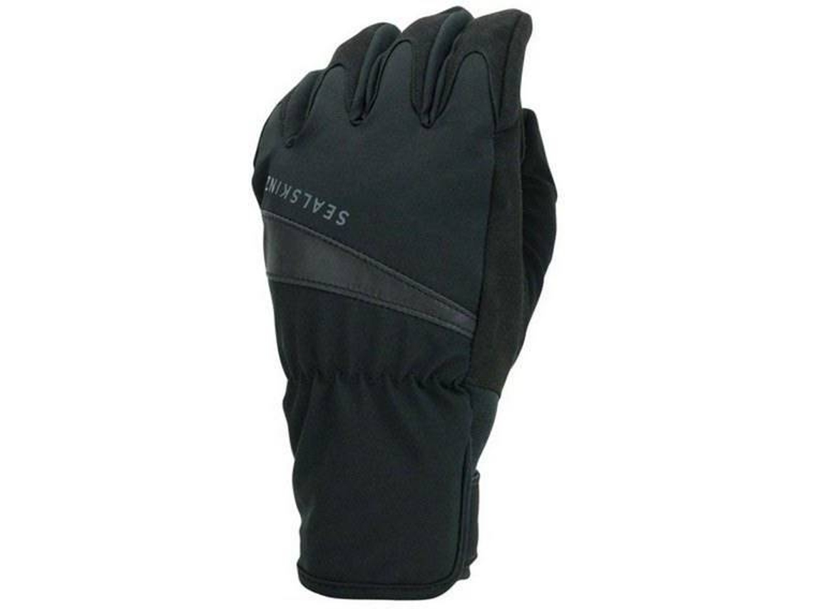 Luvas SEALSKINZ Impermeable Cycle Gri Preto