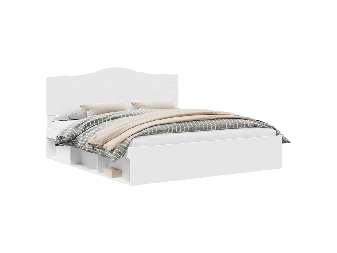 Estrutura da Cama com Cabeceira Branco 180 X 200 Cm MAISON EXCLUSIVE