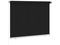 Vidaxl Estore De Rolo Para Exterior 185 (l) X 140 (a) Cm Preto