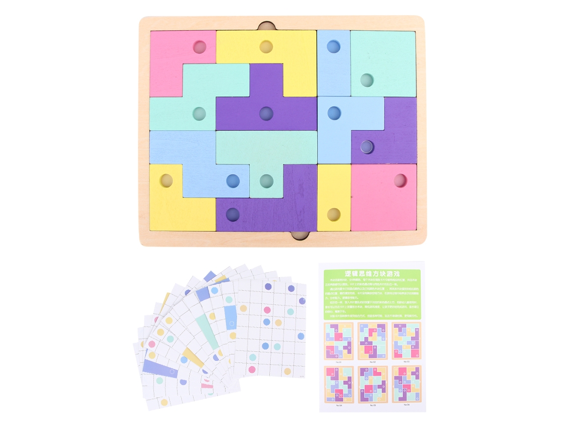 Quebra-cabeça De Blocos Educativos Inteligentes Para Crianças Jogo De Correspondência Infantil