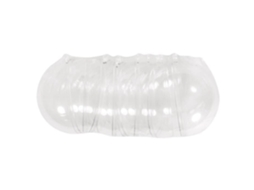 Bola de plástico, 2 peças, 8cm ø, cristal, Kit 6 peças