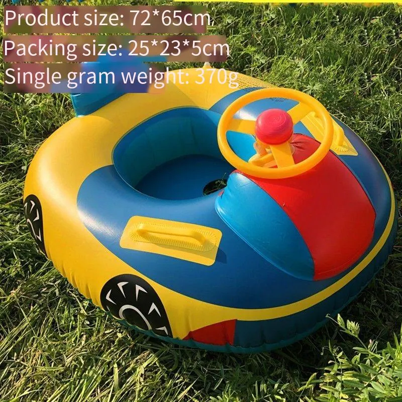 Piscina alça de Assento Inflável Estrela amarela 75x50cm AOZORZ