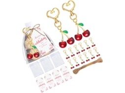 Chaveiros De Cereja Brilhantes, Lembrancinhas De Resina Para Festas, Presentes, Artigos Em Família, Acessórios