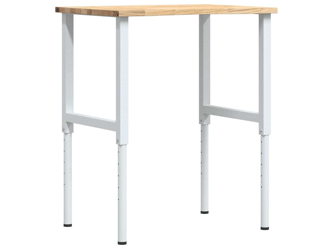 Workbench, Workbenches Vidaxl Marrom Madeira De Carvalho (80 X 60 X (71.5-98) Cm)