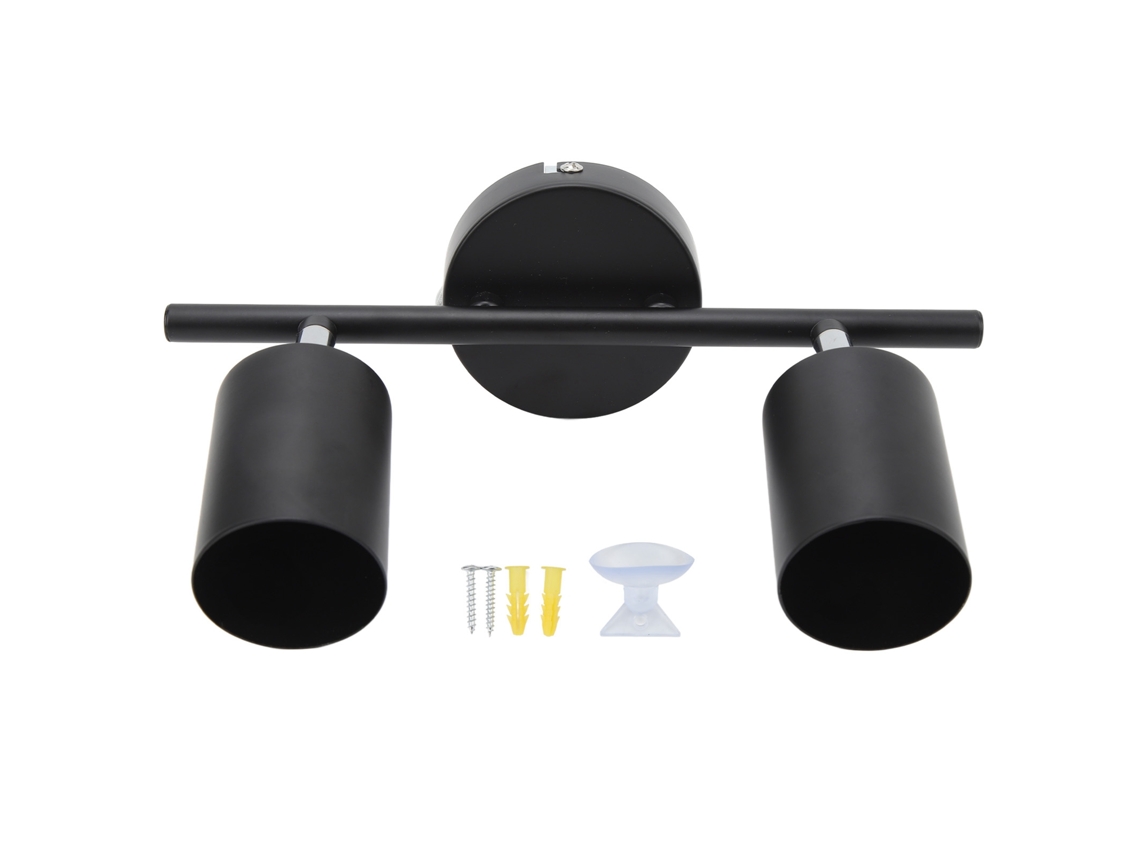Rebe-kit De Luz De Riel Led Com 2 Cabeças, Riel 10,8 Polegadas, Rotável 90 Graus, Para Lâmpada Gu10, Teto