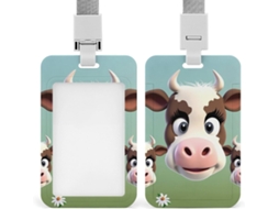 Porta-cartões Crachá, elegante porta-cartões de plástico para identificação, cartões de proximidade, cartões de crédito ou