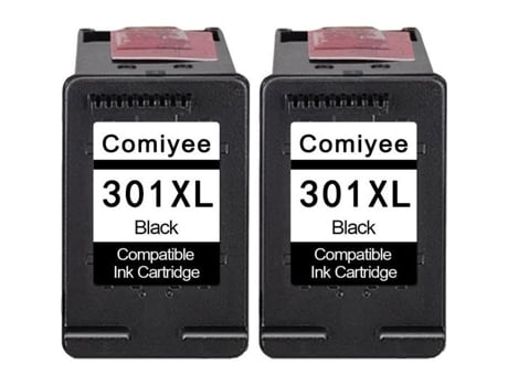 2 Cartuchos de Tinta Preta Compatíveis com Hp 301 Xl 301Xl Compatível com Envy 4500 4507 5530 Deskjet 2054A 2540 2050 1510 3055A 1050 COMIYEE