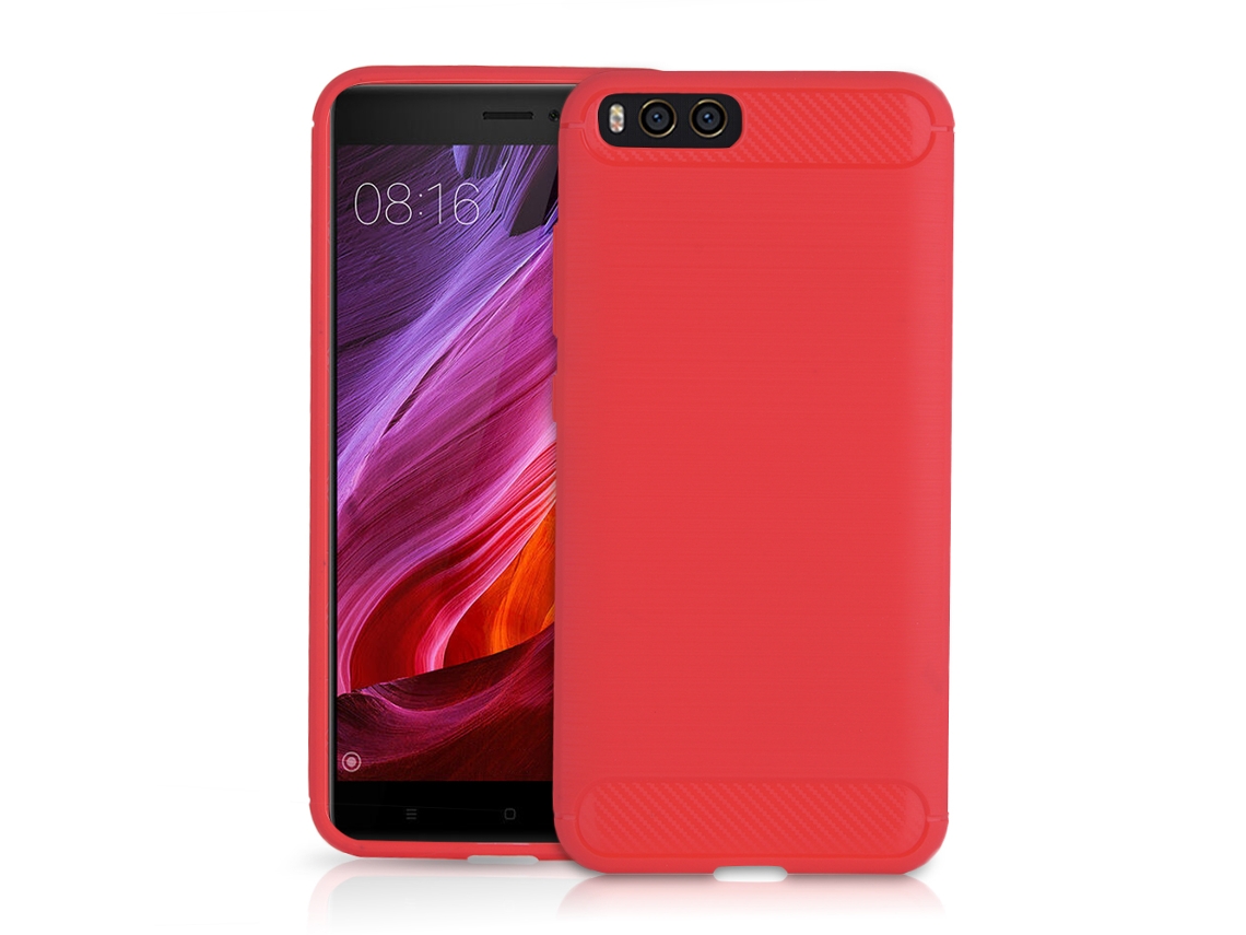 Capa de telefone Xiaomi 6 com fibra de carbono e efeito escovado EOOCOO